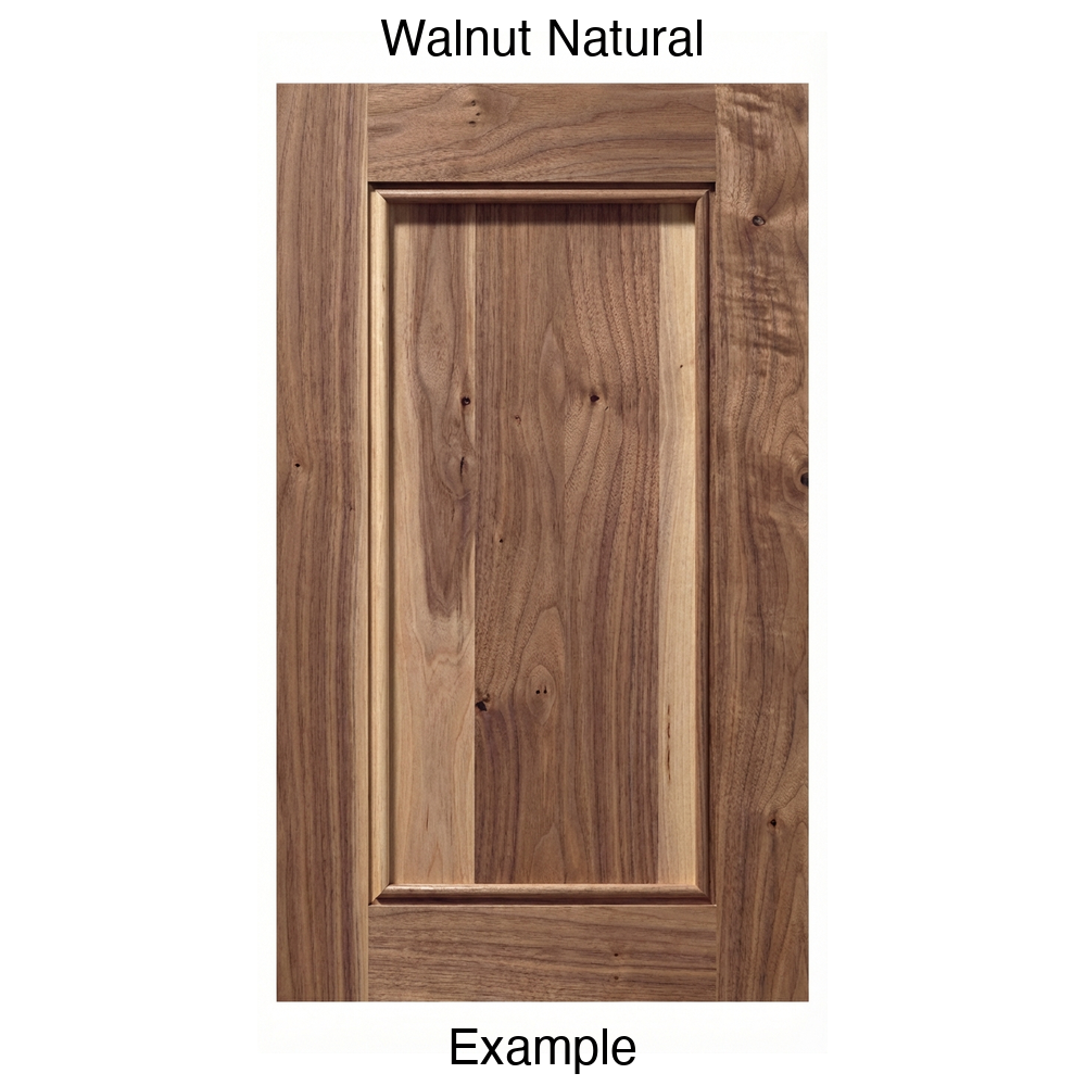 Cascade Recessed Panel Cabinet Door in Walnut Natural