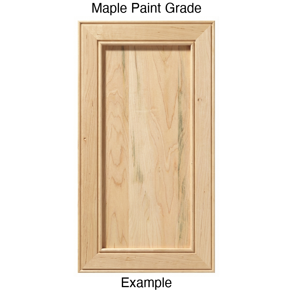 Connecticut Recessed Panel Cabinet Door in Maple Paint Grade