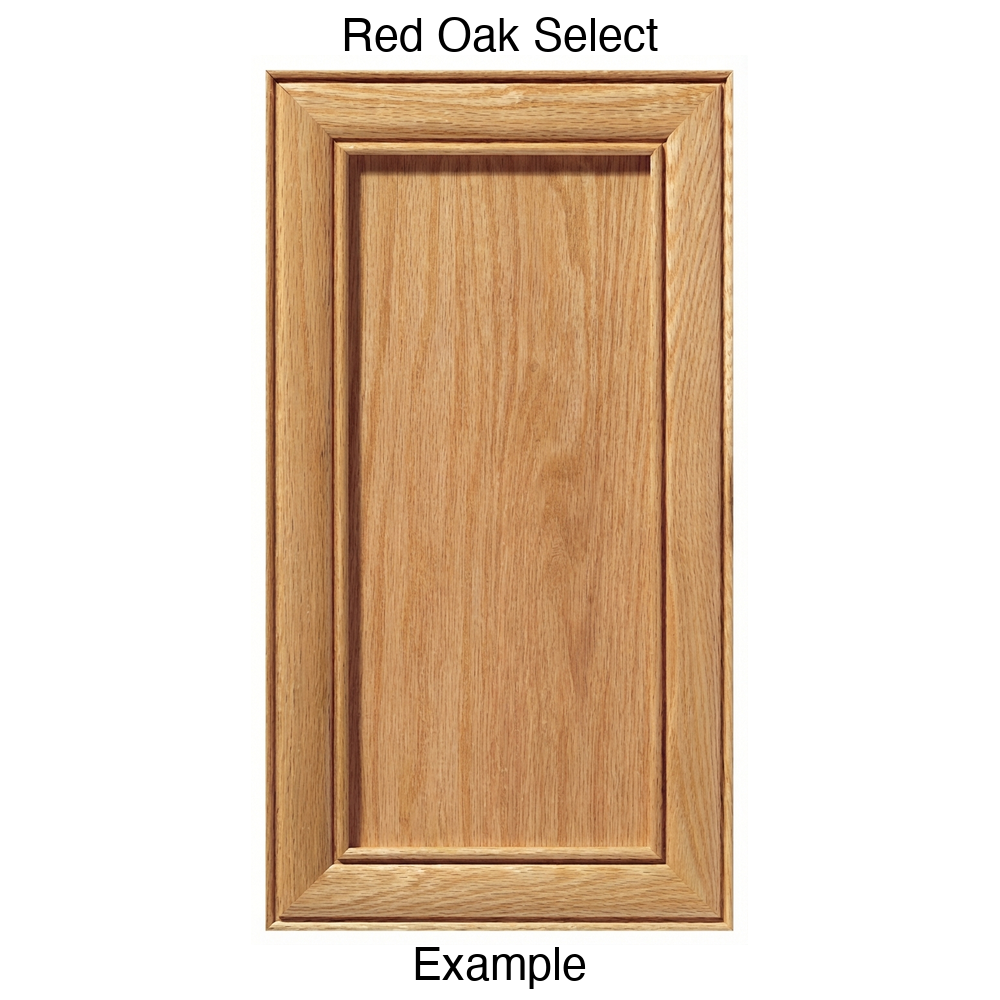 Connecticut Recessed Panel Cabinet Door in Red Oak Select