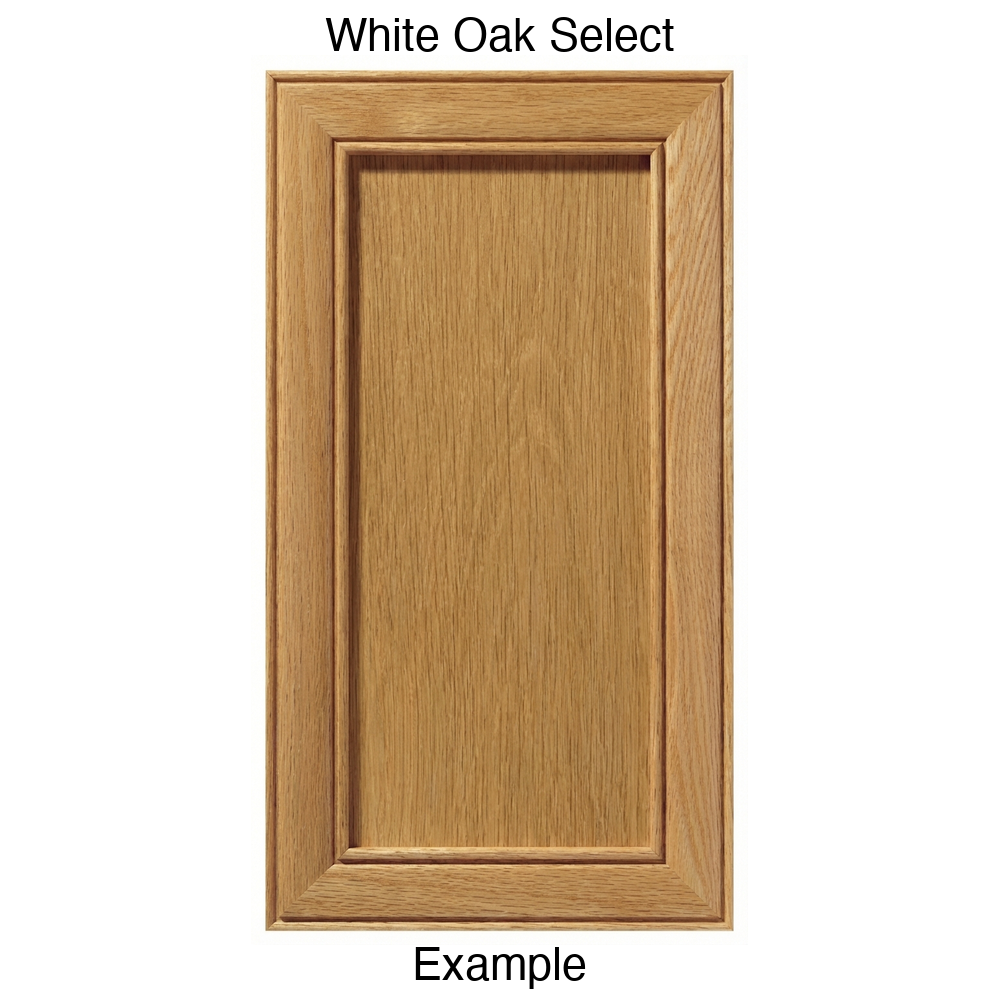 Connecticut Recessed Panel Cabinet Door in White Oak Select