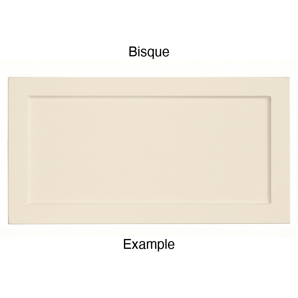 DN917 Thermofoil Drawer Front (Skinny Shaker Style), Routed, in Bisque