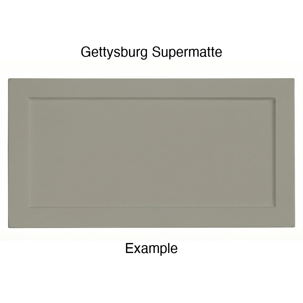 DN917 Thermofoil Drawer Front (Skinny Shaker Style), Routed, in Gettysburg Supermatte