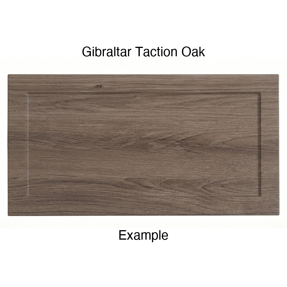 DN917 Thermofoil Drawer Front (Skinny Shaker Style), Routed, in Gibraltar Taction Oak