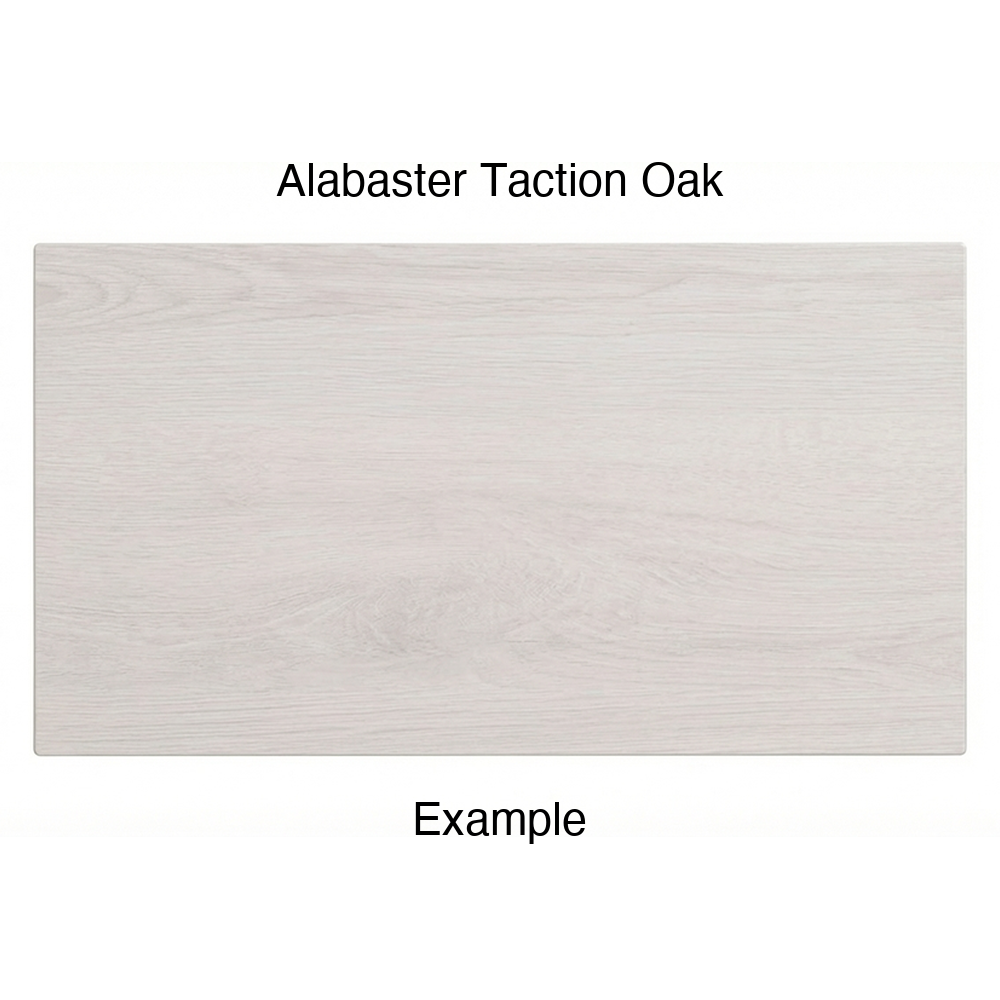 DN917 Thermofoil Drawer Front (Skinny Shaker Style), Solid, in Alabaster Taction Oak
