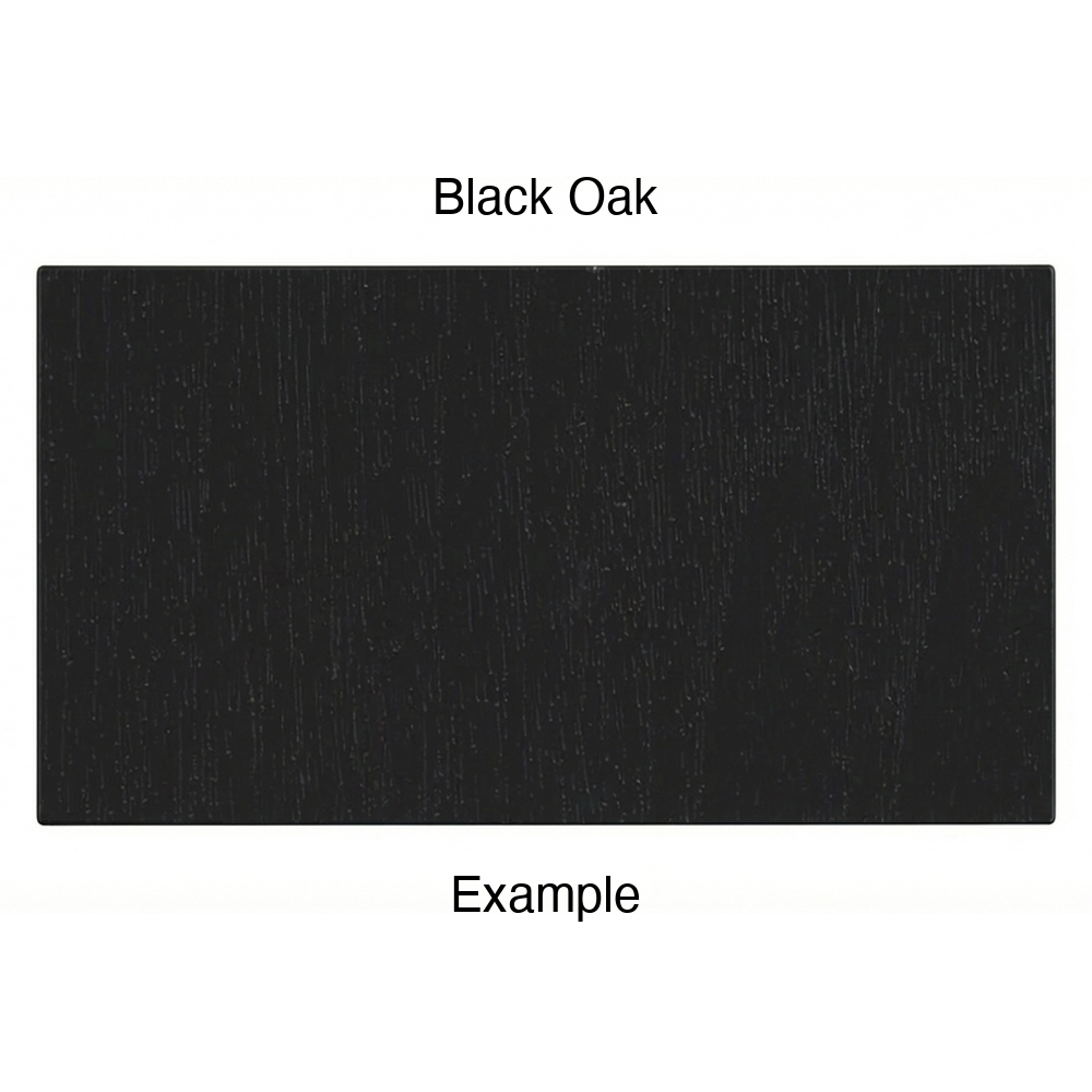 DN917 Thermofoil Drawer Front (Skinny Shaker Style), Solid, in Black Oak
