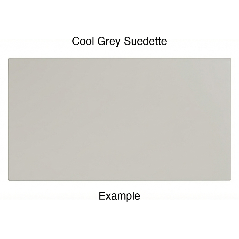 DN917 Thermofoil Drawer Front (Skinny Shaker Style), Solid, in Cool Grey Suedette