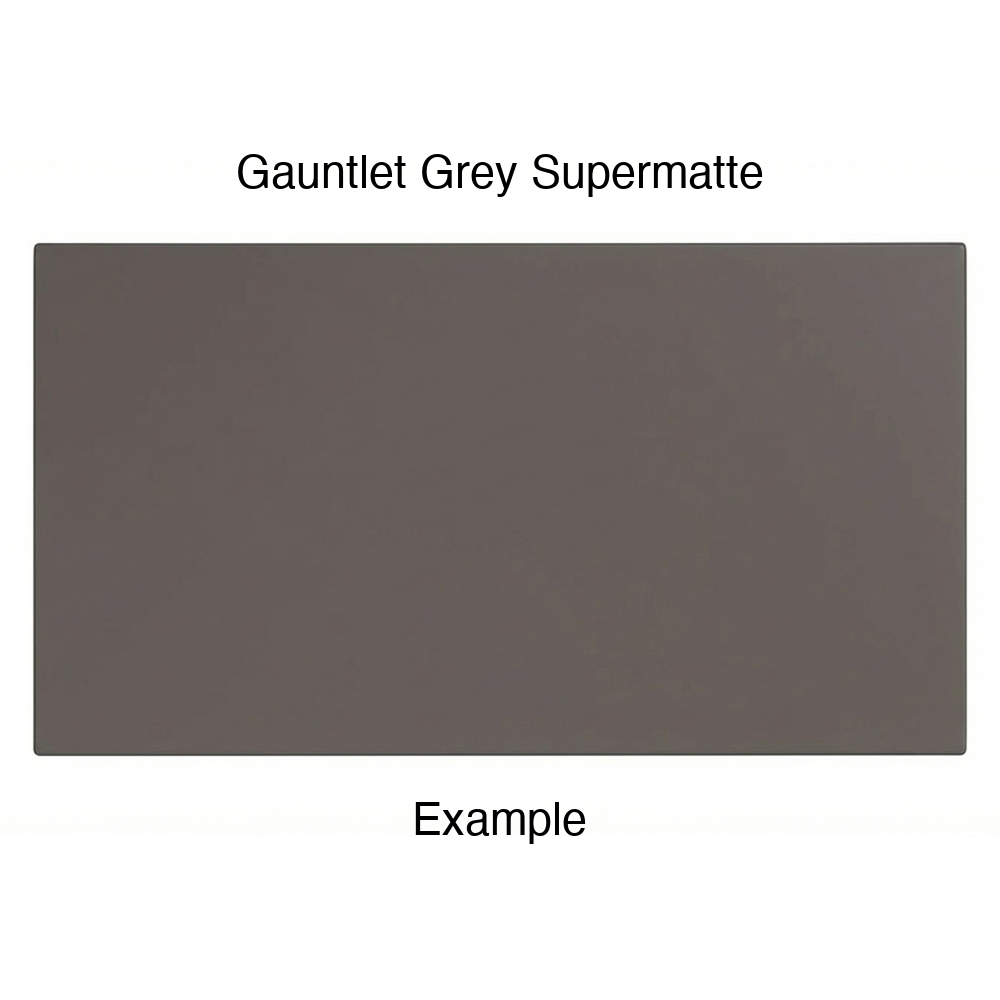 DN917 Thermofoil Drawer Front (Skinny Shaker Style), Solid, in Gauntlet Grey Supermatte