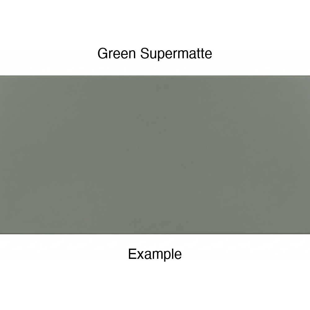 DN917 Thermofoil Drawer Front (Skinny Shaker Style), Solid, in Green Supermatte
