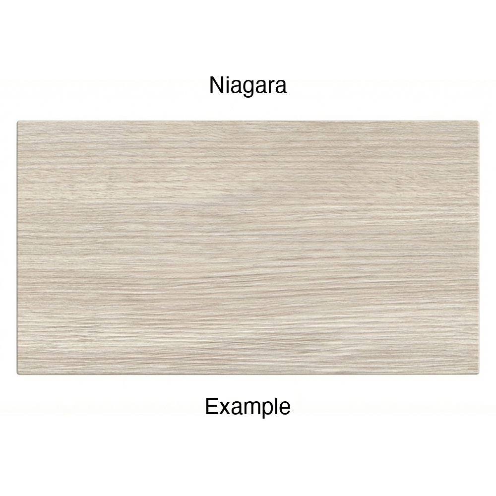 DN917 Thermofoil Drawer Front (Skinny Shaker Style), Solid, in Niagara