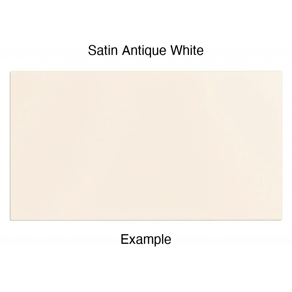 DN917 Thermofoil Drawer Front (Skinny Shaker Style), Solid, in Satin Antique White