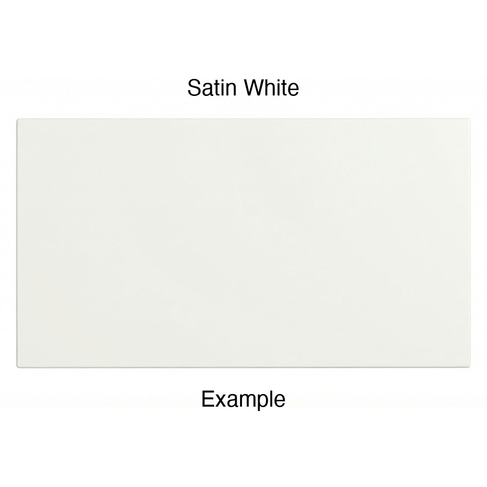 DN917 Thermofoil Drawer Front (Skinny Shaker Style), Solid, in Satin White