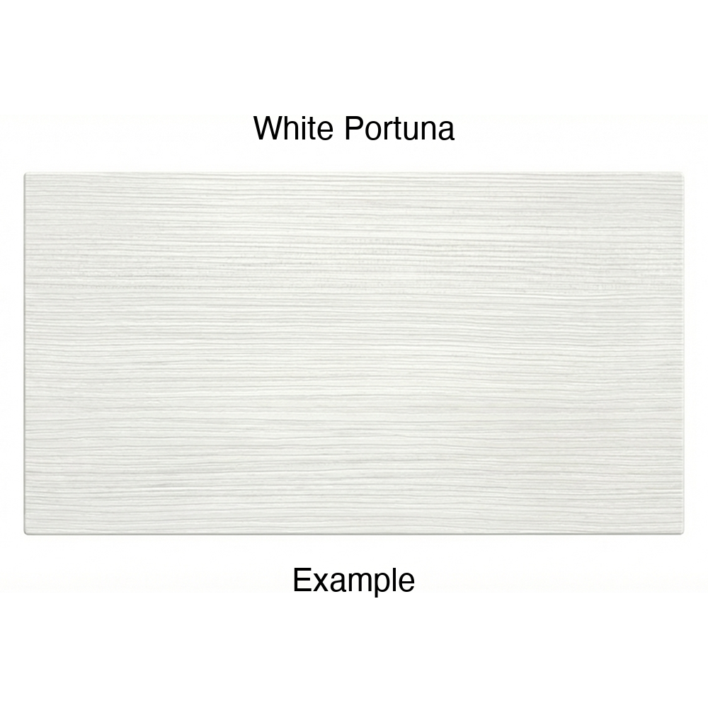 DN917 Thermofoil Drawer Front (Skinny Shaker Style), Solid, in White Portuna