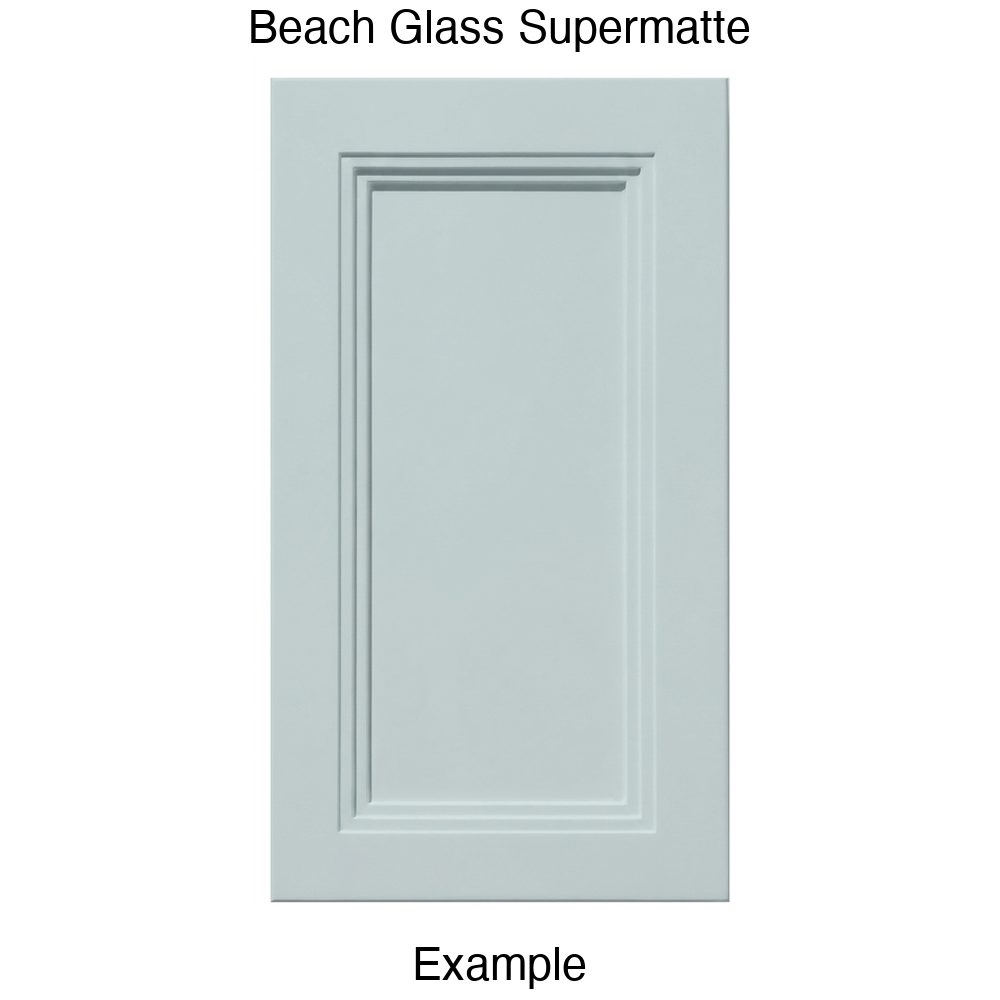 DR133 Recessed Panel Thermofoil Cabinet Door (Victoria Style) in Beach Glass Supermatte