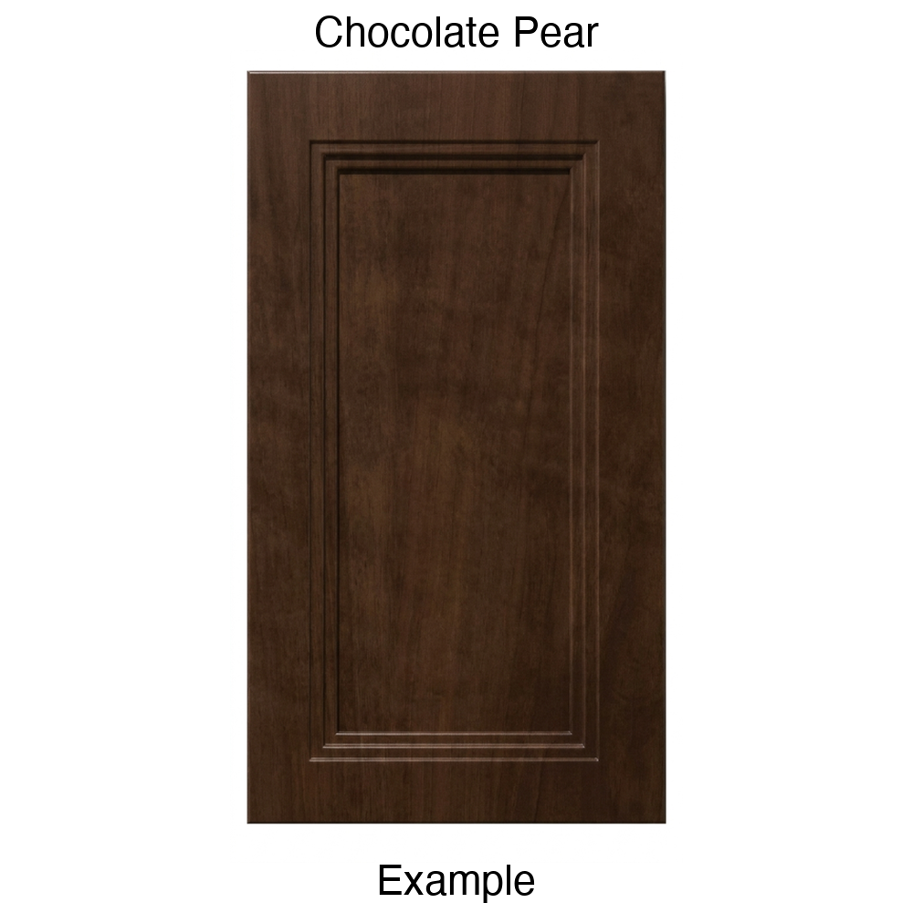 DR133 Recessed Panel Thermofoil Cabinet Door (Victoria Style) in Chocolate Pear