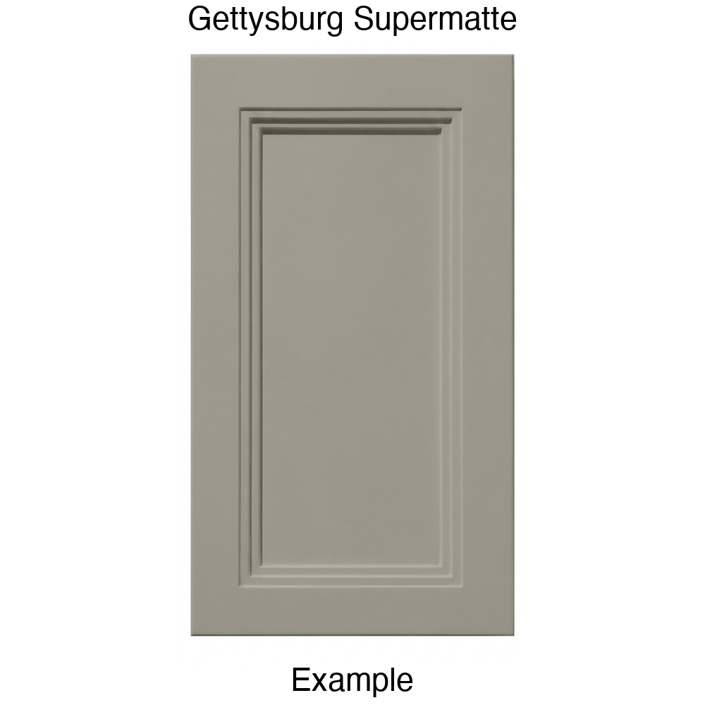 DR133 Recessed Panel Thermofoil Cabinet Door (Victoria Style) in Gettysburg Supermatte