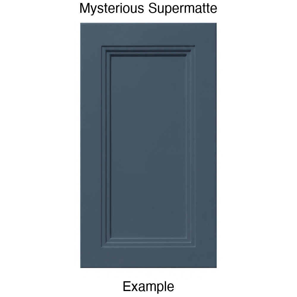 DR133 Recessed Panel Thermofoil Cabinet Door (Victoria Style) in Mysterious Supermatte