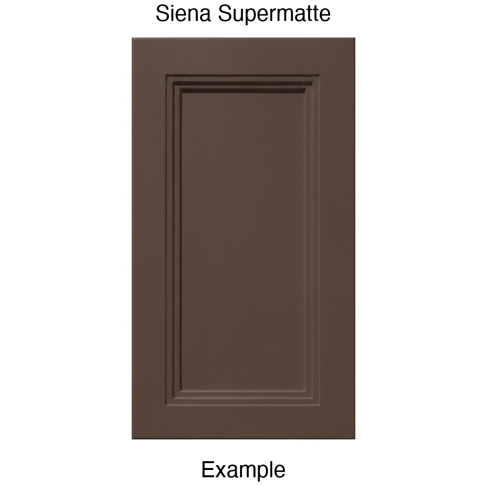DR133 Recessed Panel Thermofoil Cabinet Door (Victoria Style) in Siena Supermatte
