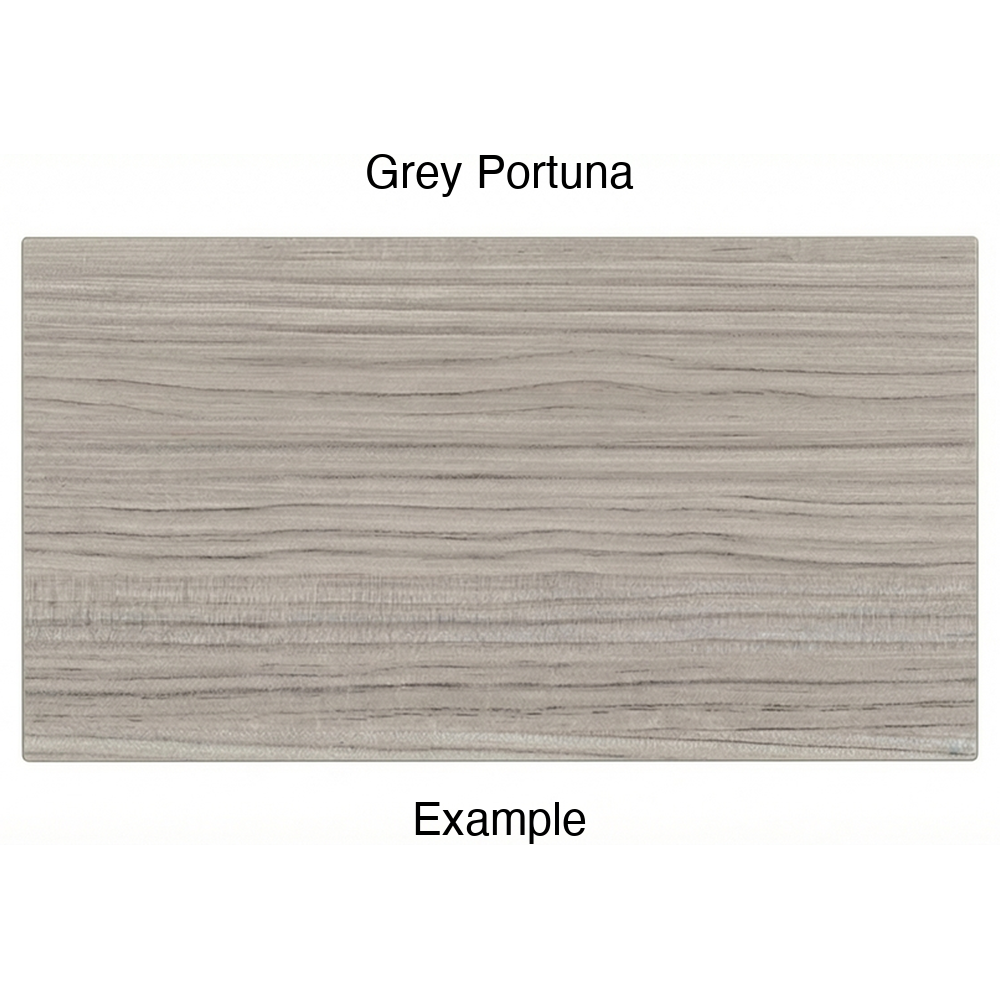 DR1 Thermofoil Drawer Front (Artesia Style), Solid, in Grey Portuna