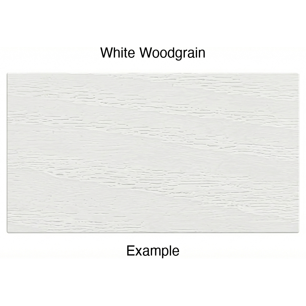 DR1 Thermofoil Drawer Front (Artesia Style), Solid, in White Woodgrain