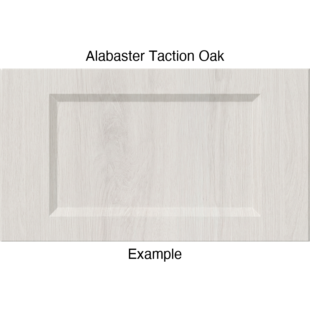 DR1 Thermofoil Drawer Front (Artesia Style), Routed, in Alabaster Taction Oak