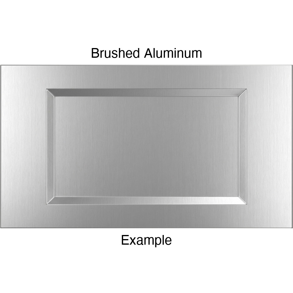 DR1 Thermofoil Drawer Front (Artesia Style), Routed, in Brushed Aluminum