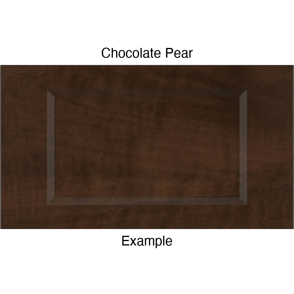 DR1 Thermofoil Drawer Front (Artesia Style), Routed, in Chocolate Pear