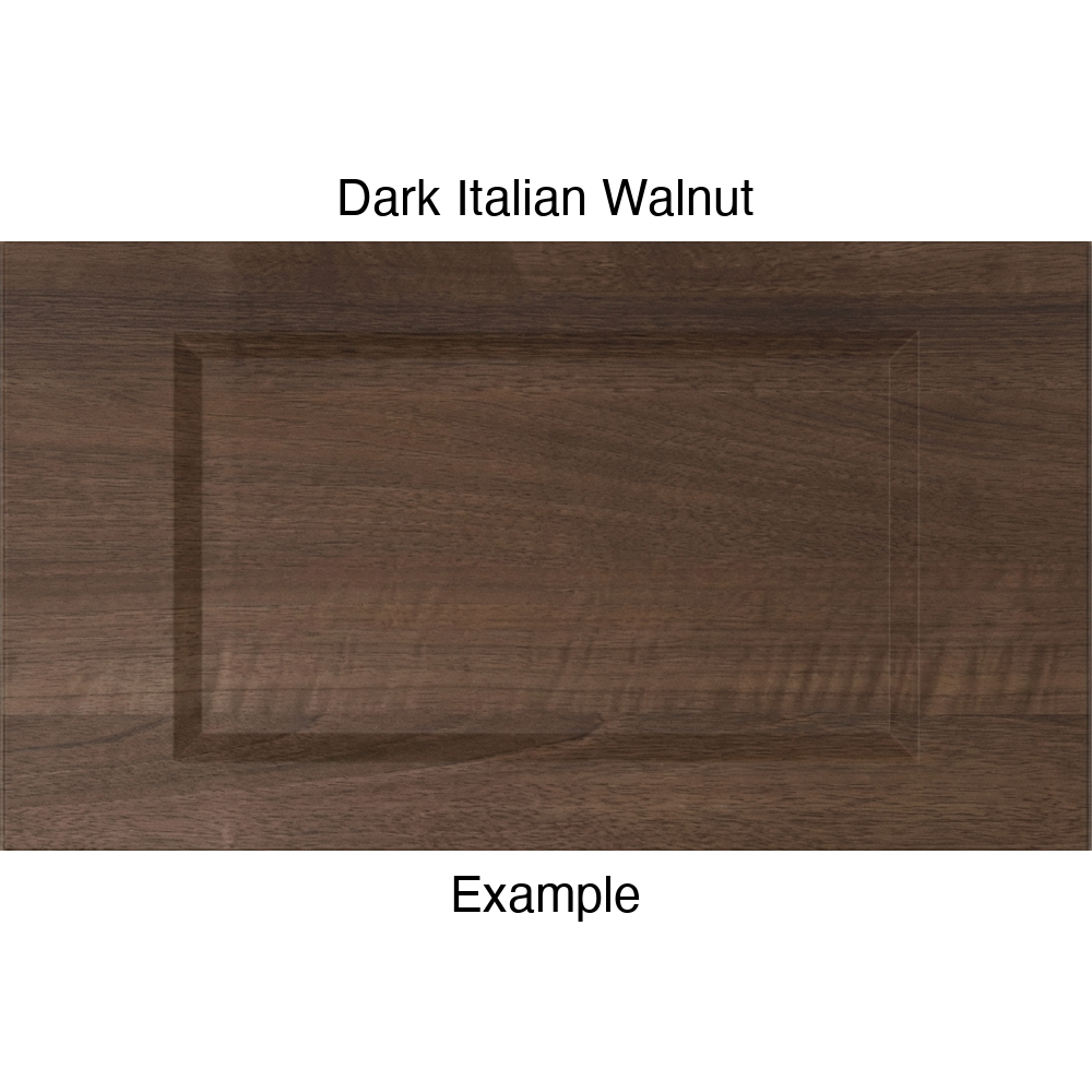 DR1 Thermofoil Drawer Front (Artesia Style), Routed, in Dark Italian Walnut