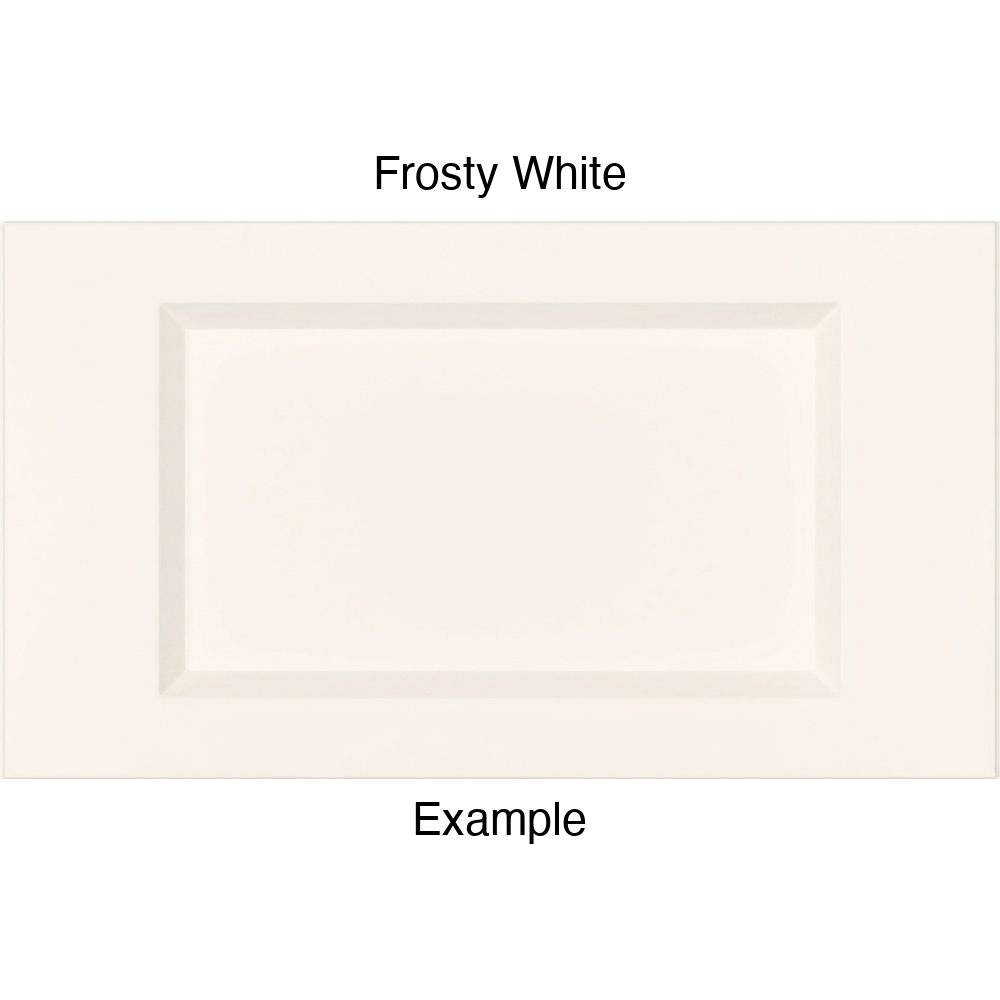 DR1 Thermofoil Drawer Front (Artesia Style), Routed, in Frosty White
