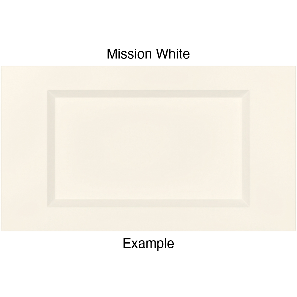 DR1 Thermofoil Drawer Front (Artesia Style), Routed, in Mission White