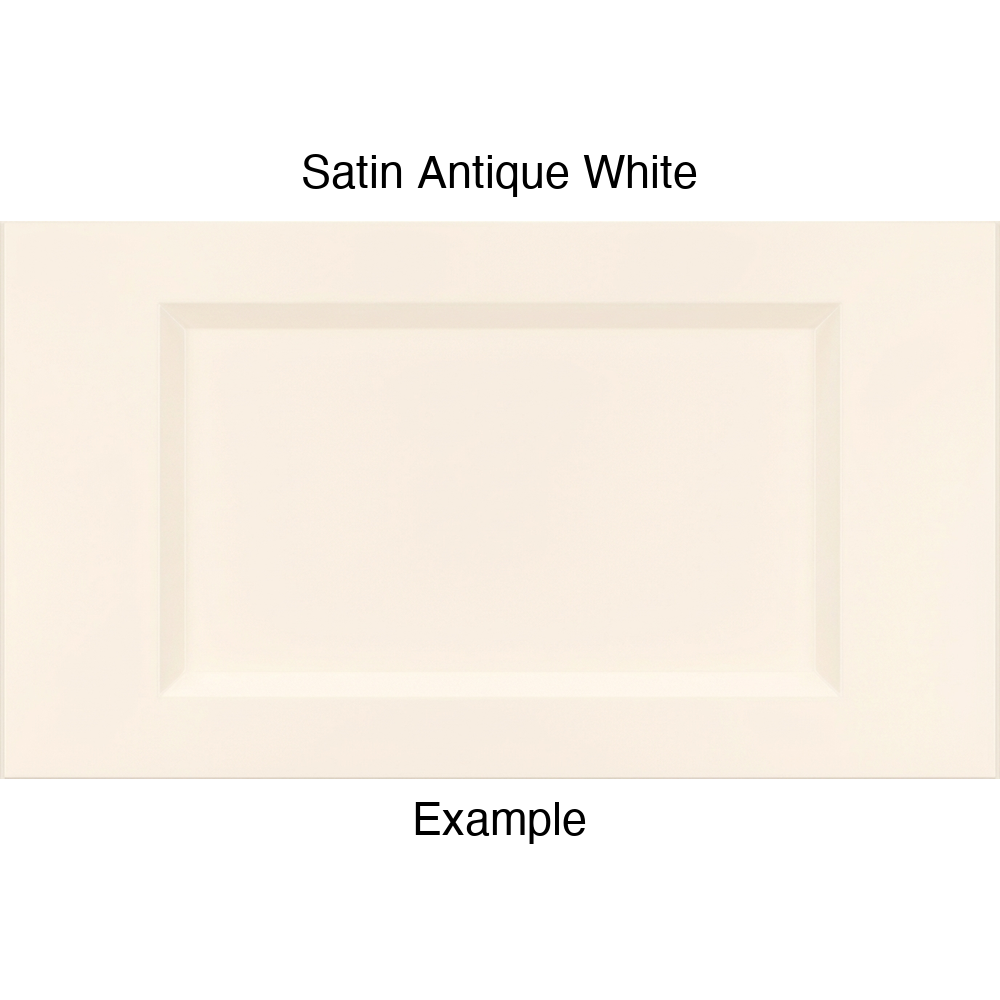 DR1 Thermofoil Drawer Front (Artesia Style), Routed, in Satin Antique White