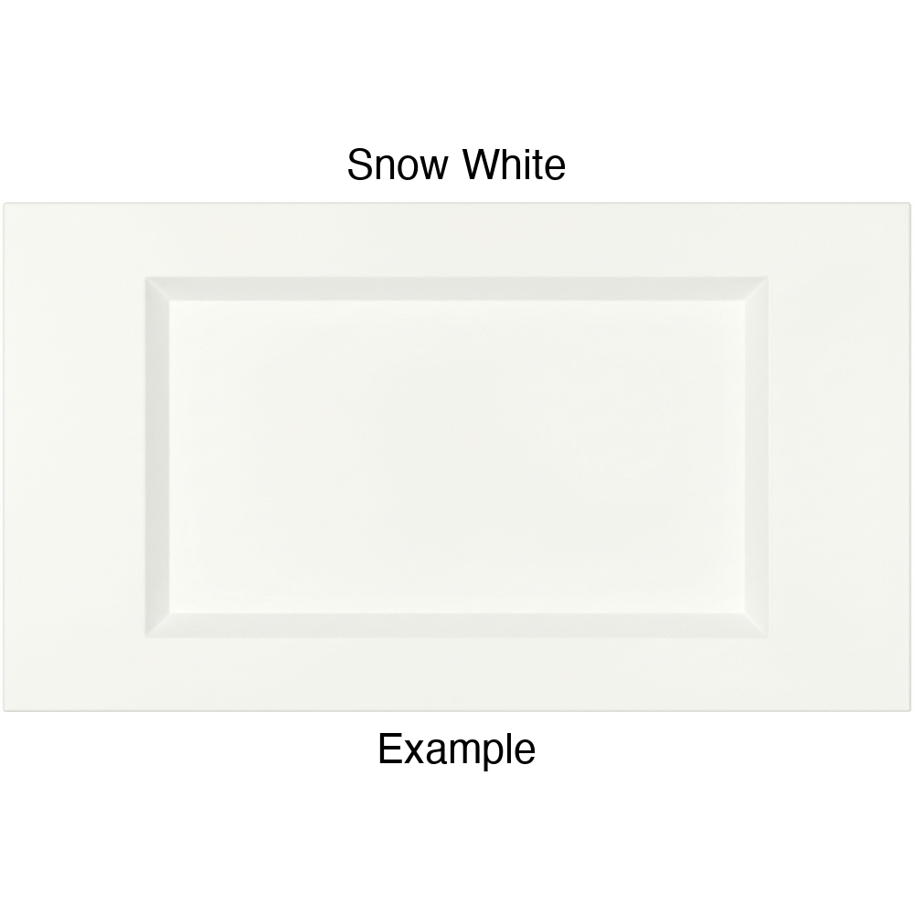DR1 Thermofoil Drawer Front (Artesia Style), Routed, in Snow White