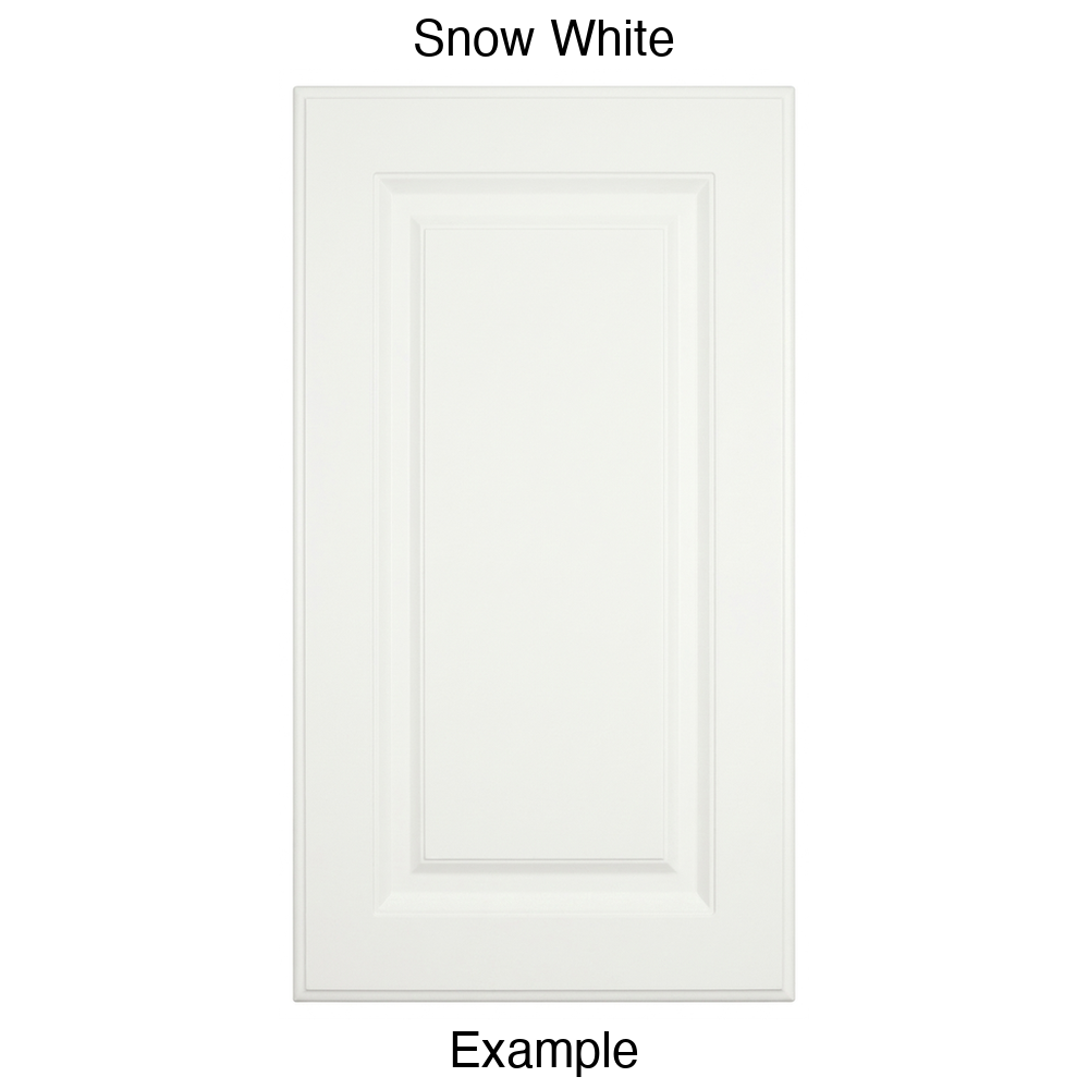DR31 Raised Panel Thermofoil Cabinet Door in Snow White