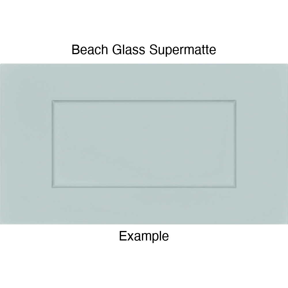 DRS131 Thermofoil Drawer Front (Shaker Style), Routed, in Beach Glass Supermatte