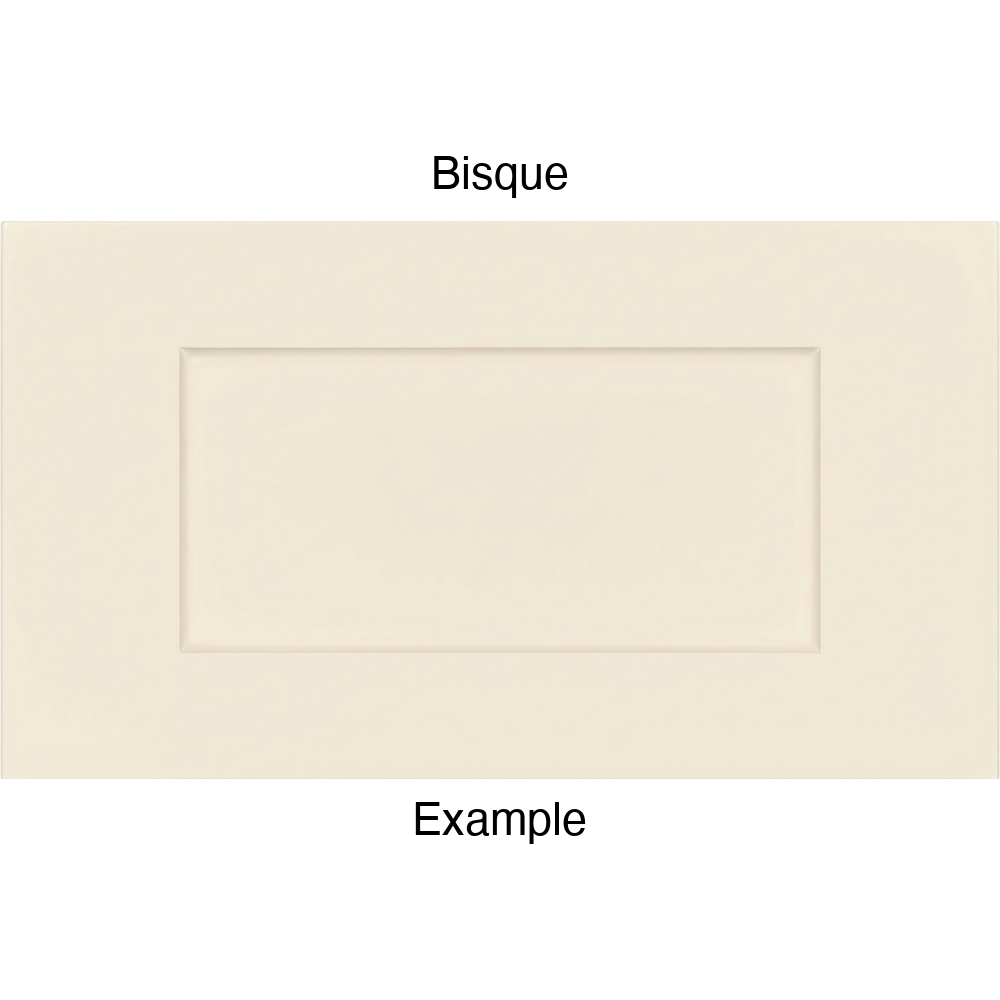DRS131 Thermofoil Drawer Front (Shaker Style), Routed, in Bisque