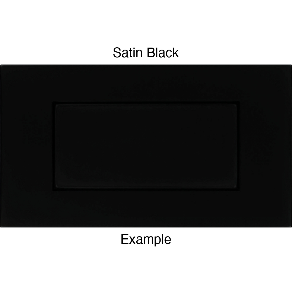 DRS131 Thermofoil Drawer Front (Shaker Style), Routed, in Satin Black
