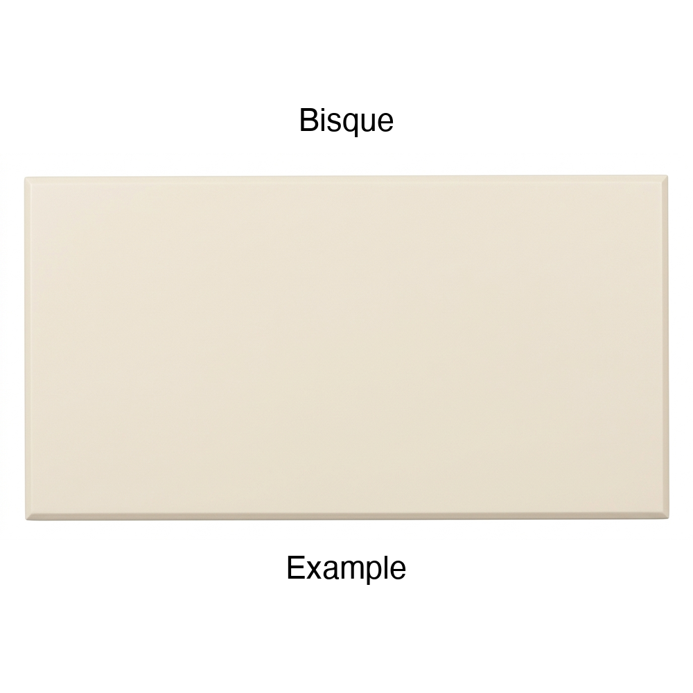 DSS218 Thermofoil Drawer Front (Shallow Shaker Style), Solid, in Bisque