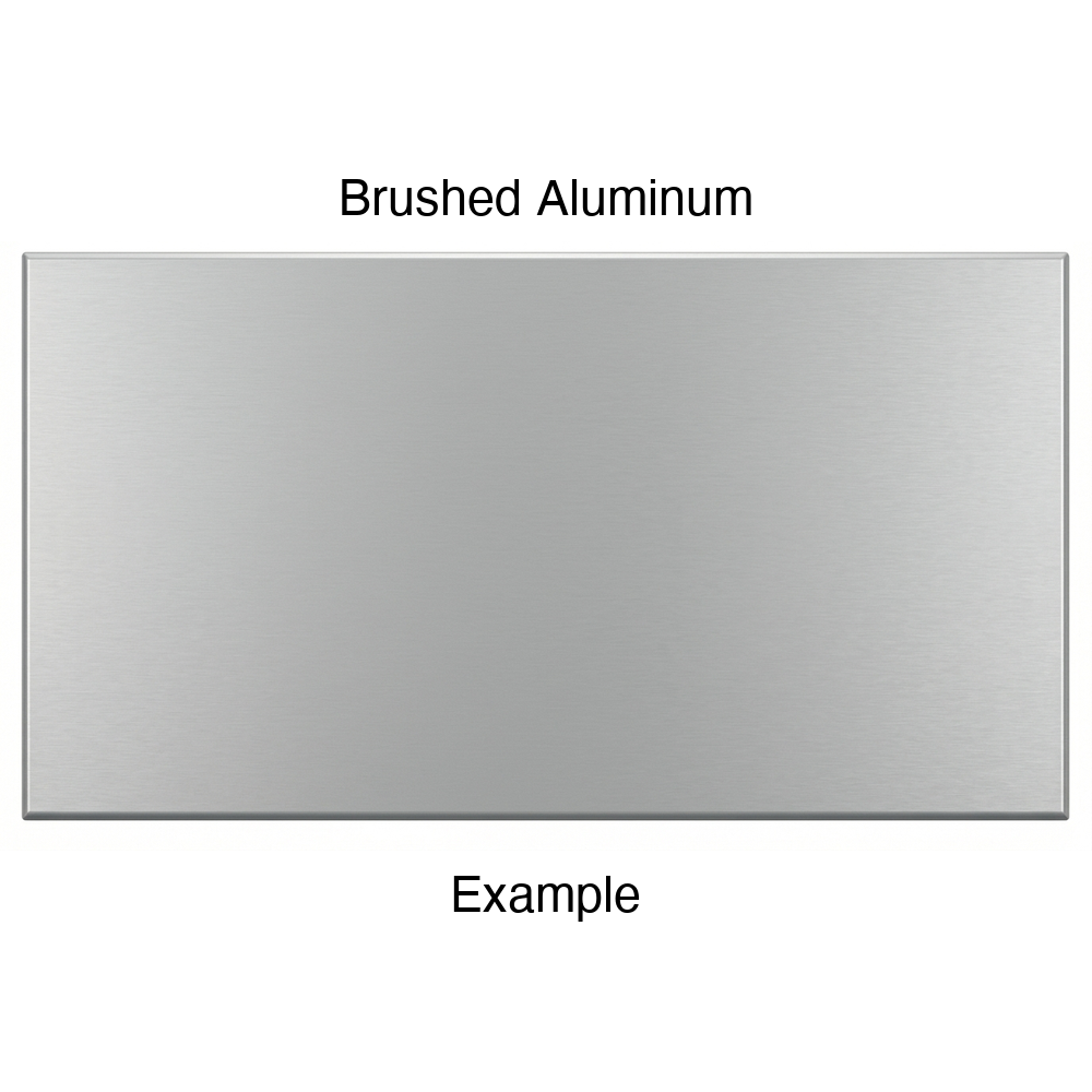 DRS131 Thermofoil Drawer Front (Shaker Style), Solid, in Brushed Aluminum