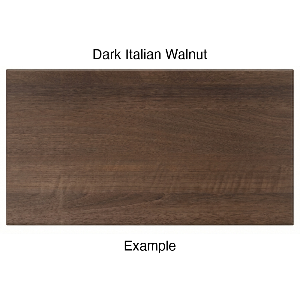 DSS218 Thermofoil Drawer Front (Shallow Shaker Style), Solid, in Dark Italian Walnut