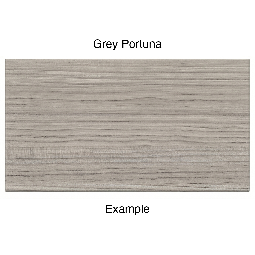 DRS131 Thermofoil Drawer Front (Shaker Style), Solid, in Grey Portuna