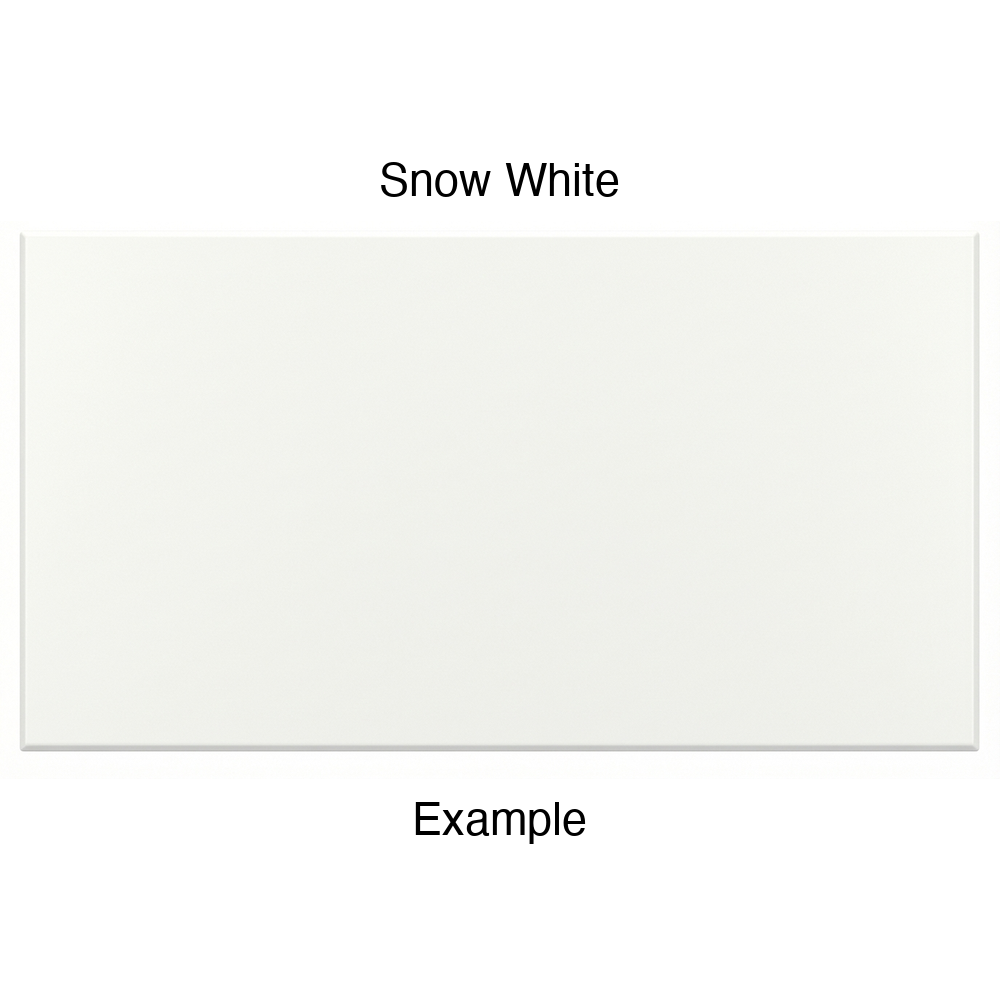 DSS218 Thermofoil Drawer Front (Shallow Shaker Style), Solid, in Snow White