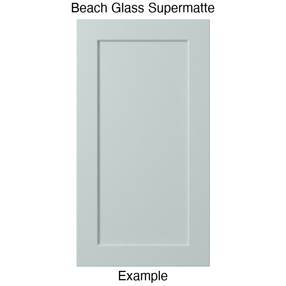 DT223 Recessed Panel Thermofoil Cabinet Door (Shallow Artesia Style) in Beach Glass Supermatte