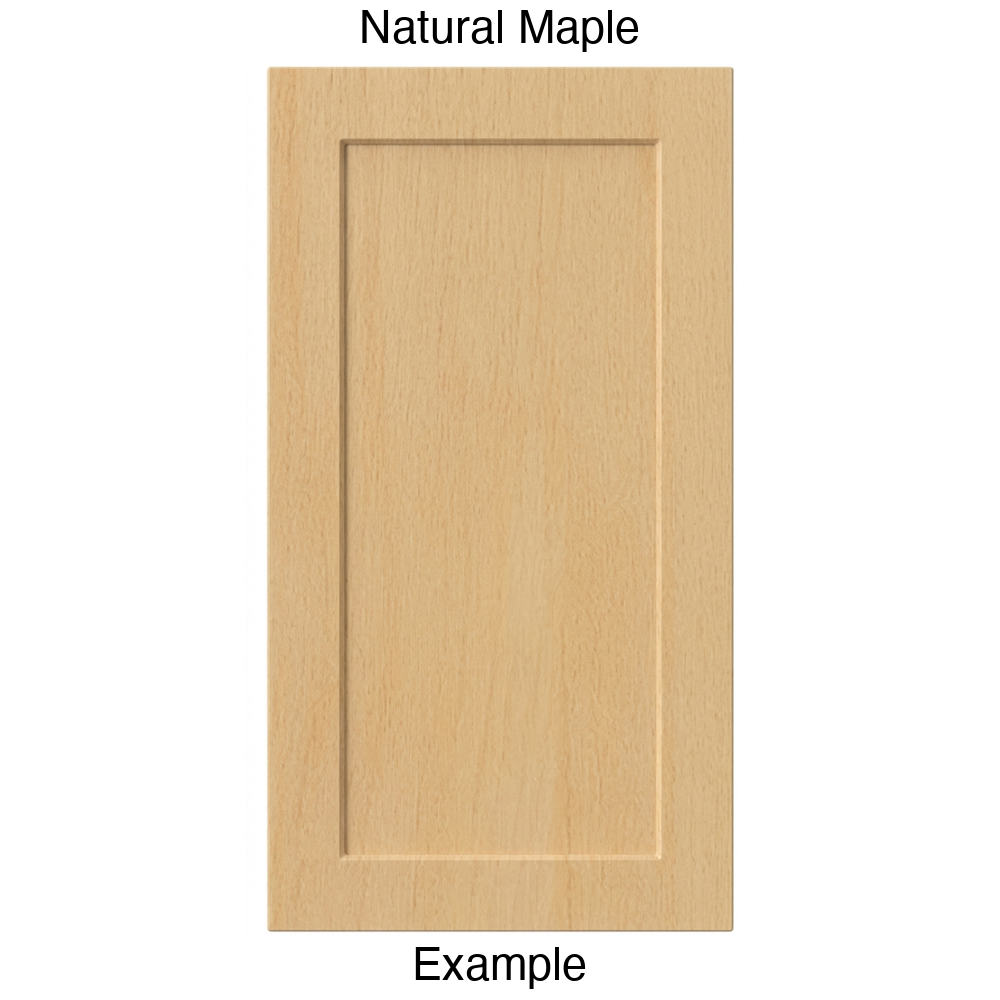 DT223 Recessed Panel Thermofoil Cabinet Door (Shallow Artesia Style) in Natural Maple