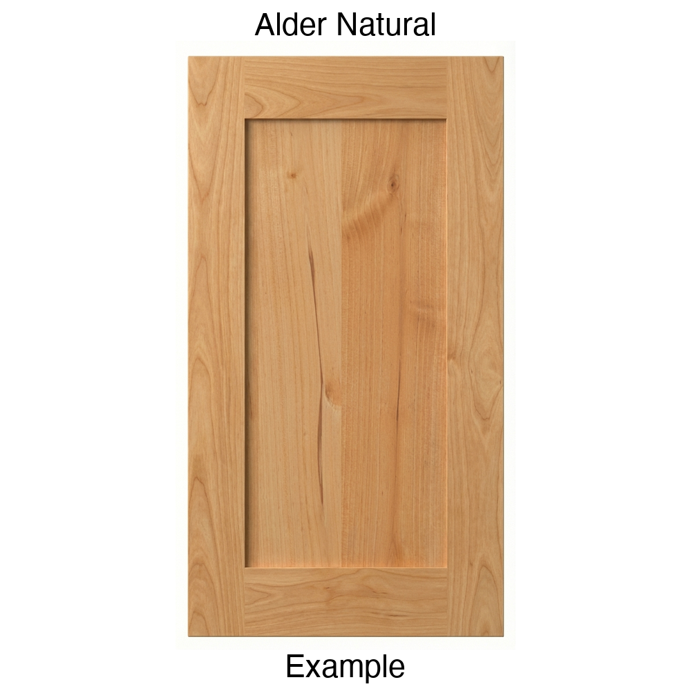 Durango Recessed Panel Cabinet Door in Alder Natural