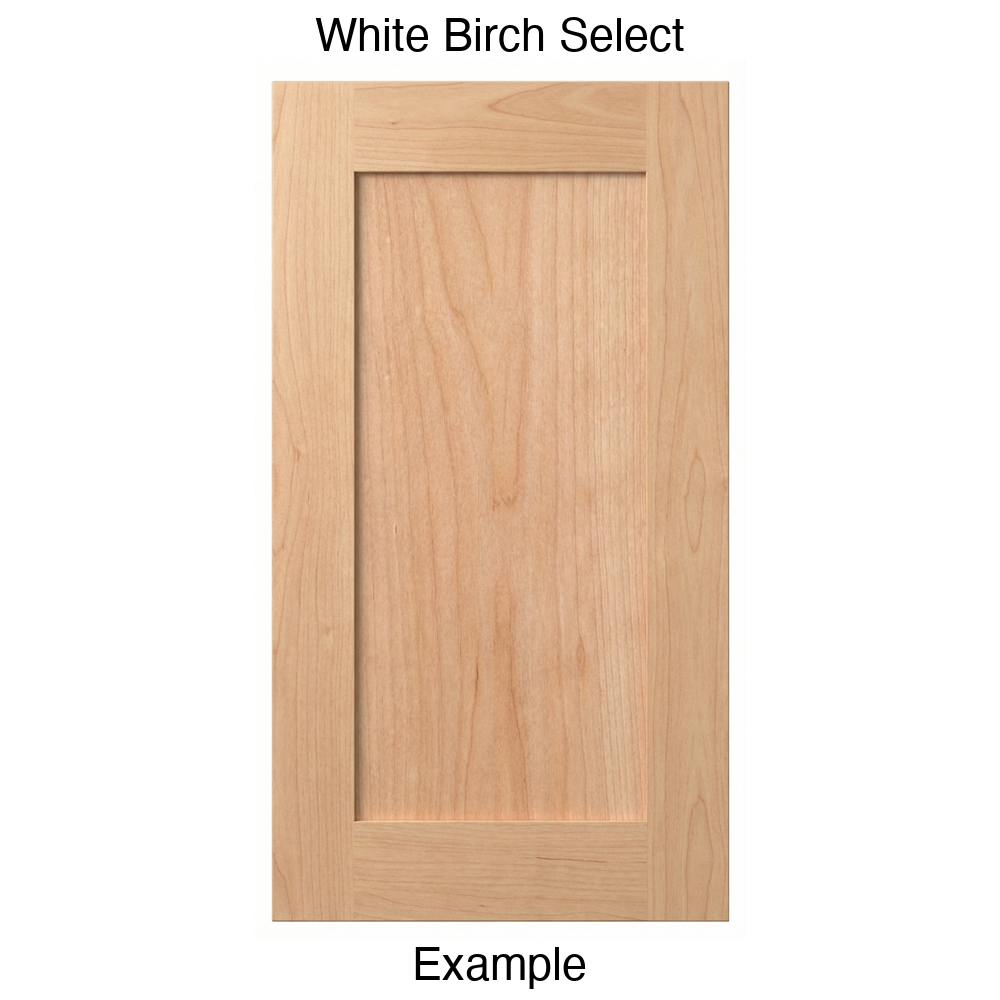 Durango Recessed Panel Cabinet Door in White Birch Select