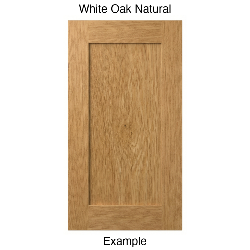Durango Recessed Panel Cabinet Door in White Oak Natural
