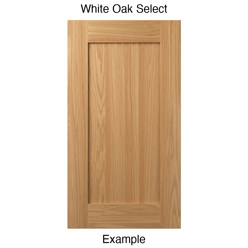 Durango Recessed Panel Cabinet Door in White Oak Select