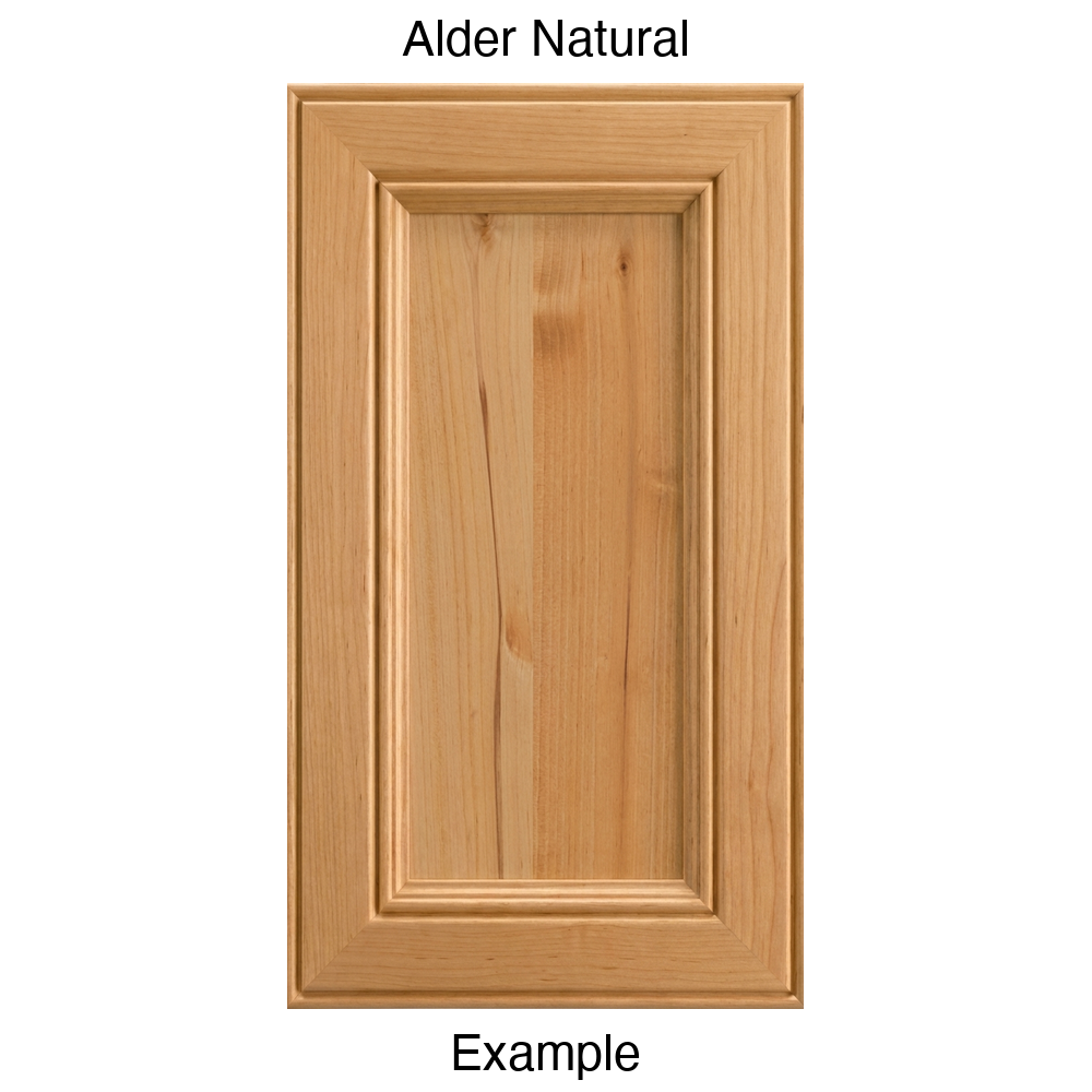 Eldridge Recessed Panel Cabinet Door in Alder Natural