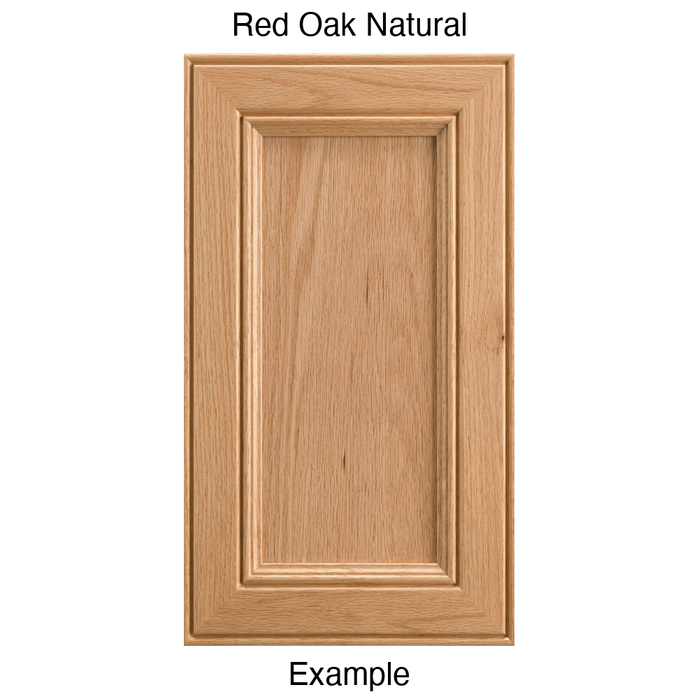 Eldridge Recessed Panel Cabinet Door in Red Oak Natural