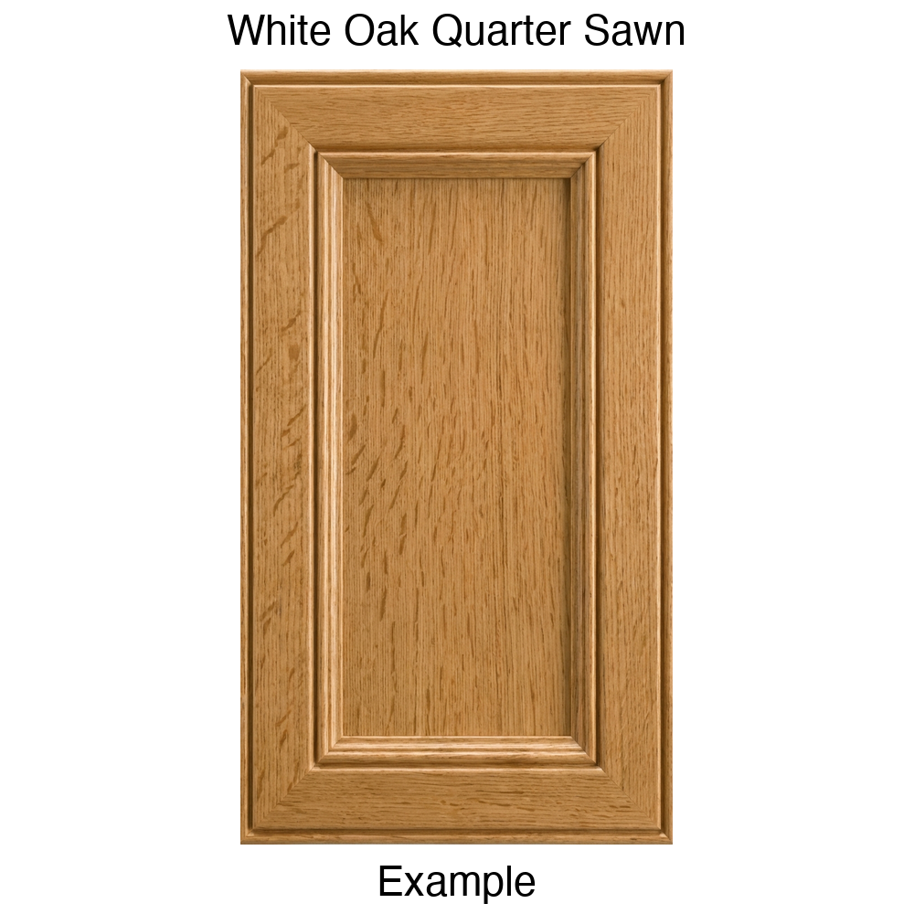 Eldridge Recessed Panel Cabinet Door in White Oak Quarter Sawn