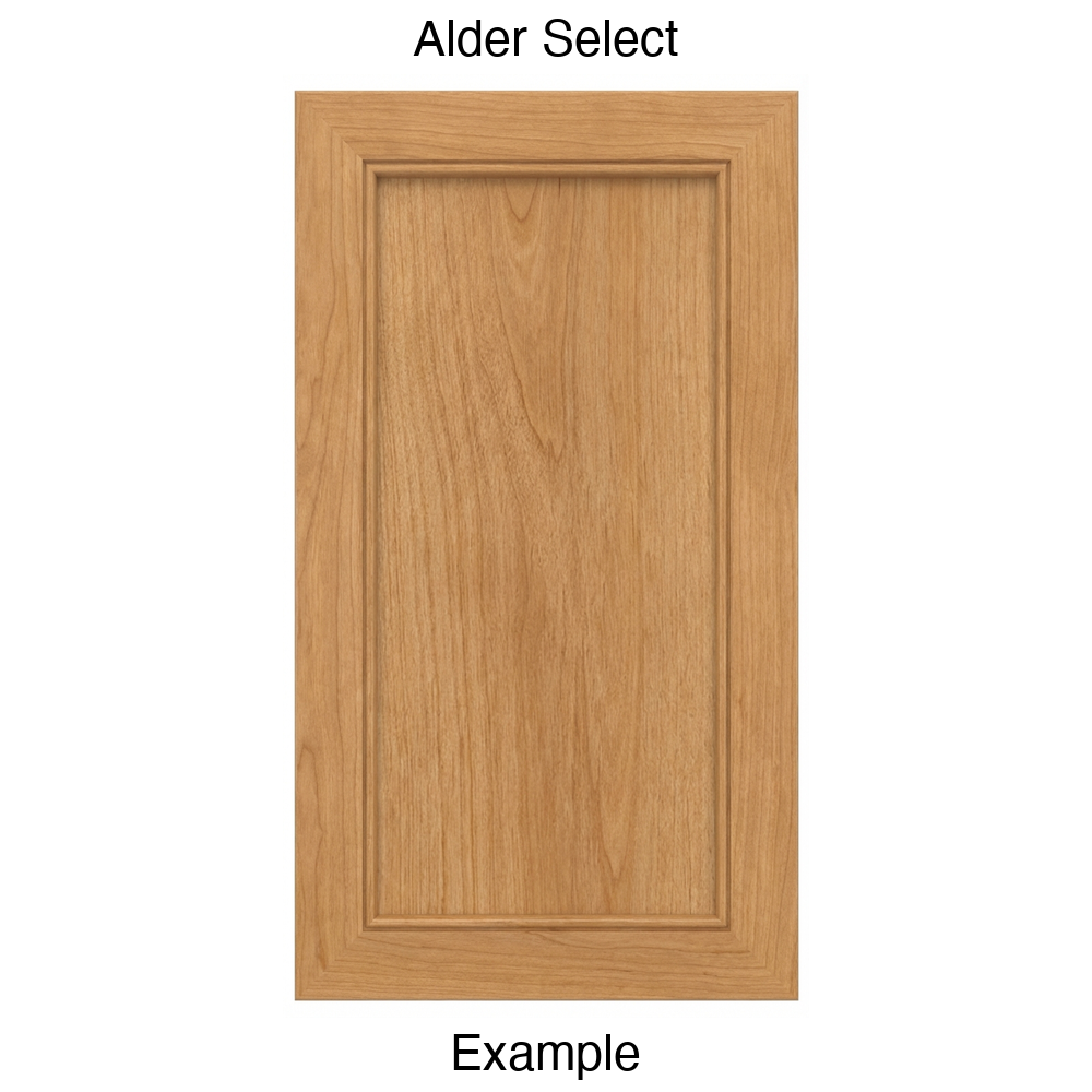 Estrella Recessed Panel Cabinet Door in Alder Select